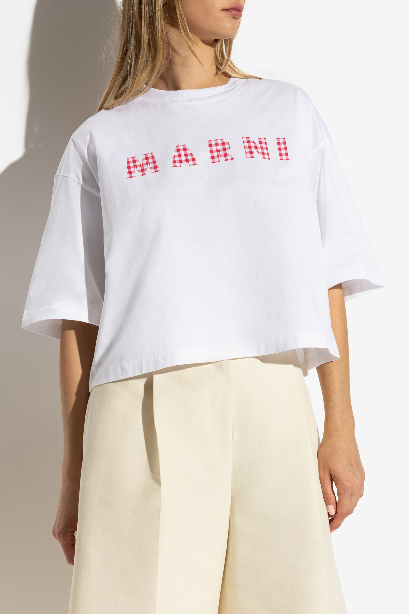 Marni T-shirt with logo | Women's Clothing | Vitkac Marni T-shirt with logo | Women's Clothing | Vitkac